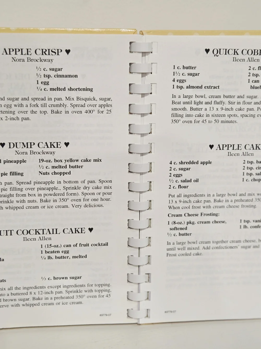 Feeding the Flock Cookbook - Yellow Spiral-Bound Community Recipes